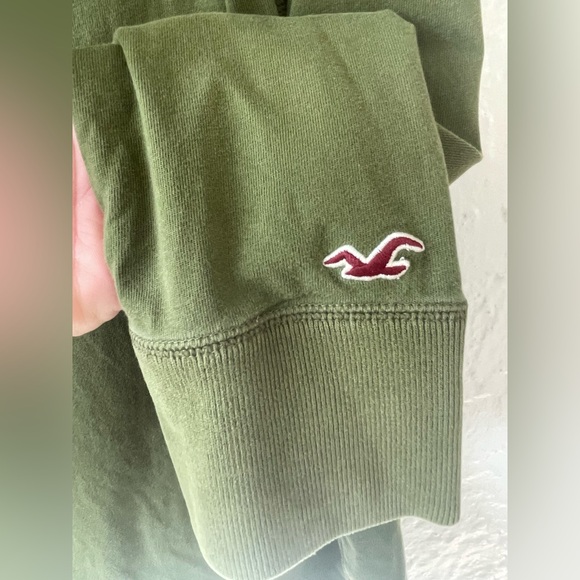 Y2K 90s Hollister Vintage Green Sweater Shirt Pullover Long Sleeve Size Mens XL - Picture 6 of 7